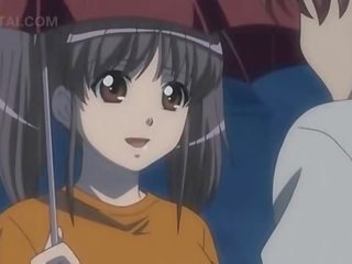 Animen söta flickvän visning henne kuk sugande skills